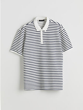 Koyu Petrol Çizgili