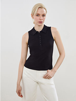 Soulife Polo Yaka Modal Karışımlı Kadın Atlet -S5QC40Z8-CVL | LCW