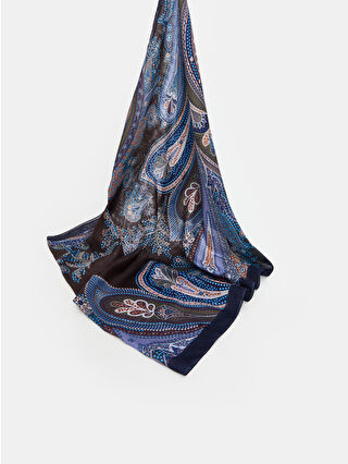 لون كحلي ساطع مطبوع