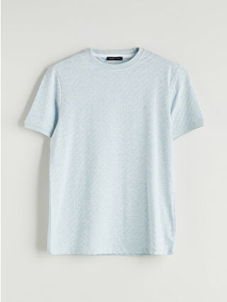 Light Blue Jacquard