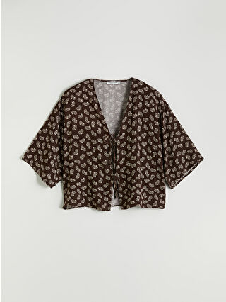 Dark Brown Printed