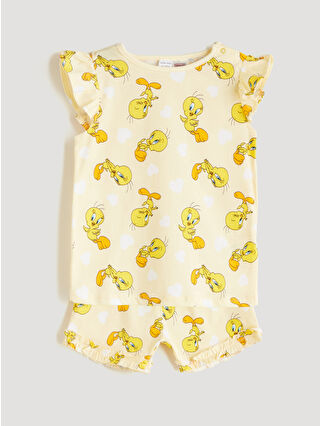 Light Yellow Printed