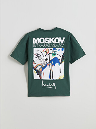 LCW Kids Crew Neck Kandinsky Printed Teenage Boys' T-shirt