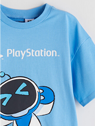 LCW Kids Rahat Kalıp Playstation Baskılı Erkek Çocuk Tişört