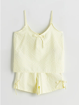 Açık Sarı Ekoseli