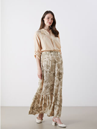 Açık Bej Baskılı