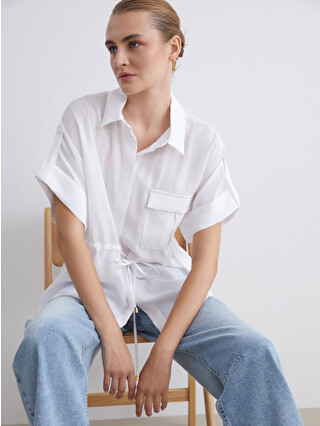 LCWAIKIKI Classic Modal Blend Oversize Women's Shirt - S5RH67Z8