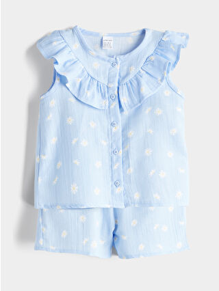 Light Blue Printed
