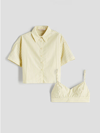 Açık Sarı Çizgili