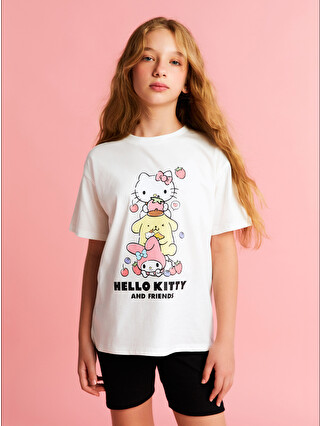 LCW Kids Crew Neck Hello Kitty Printed Girls' T-shirt And Leggings