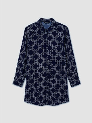 Navy Printed