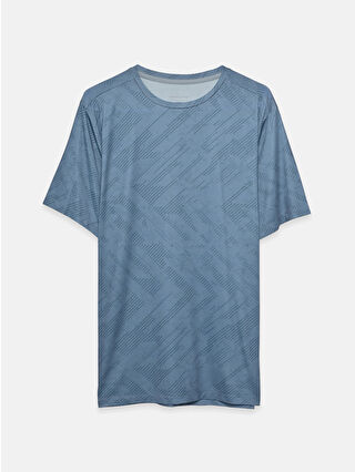 Dull Blue Printed