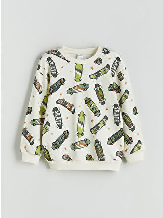 Açık Bej Baskılı