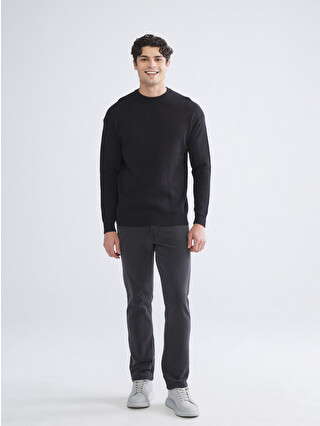 XSIDE Crew Neck Long Sleeve Men's Tricot Sweater - W53346Z8-CVL