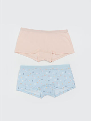 Açık Mavi Baskılı