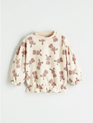 Açık Bej Baskılı