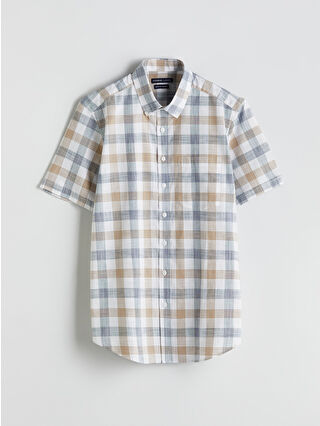 Beige Checked
