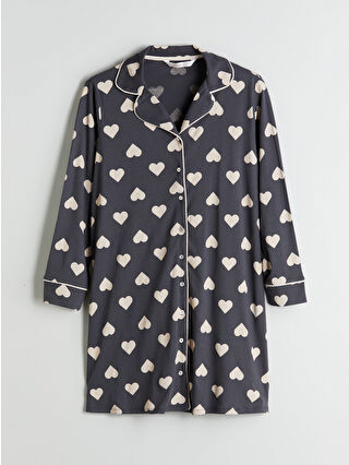Dark Grey Printed