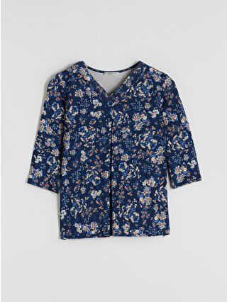 Navy Printed