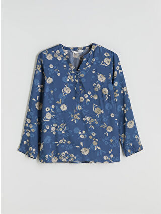 Light Navy Printed