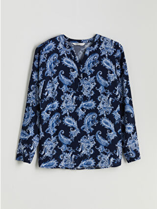 Navy Printed