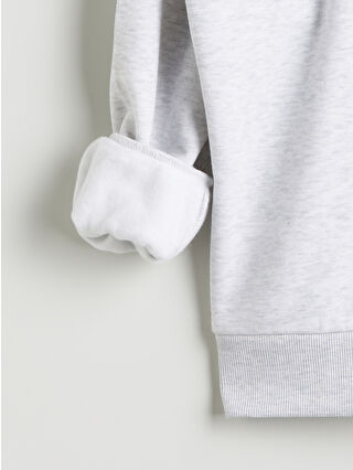 lady　0724 XSIDE Hanorac Gros cu Fermoar, Supradimensionat, Imprimat