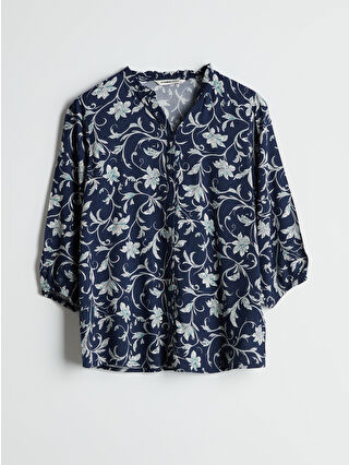 Navy Printed