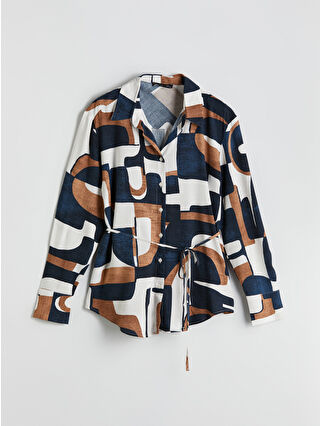 Navy Printed