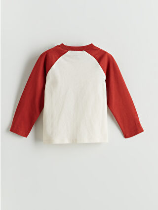 LCW baby Bej Bisiklet Yaka Baskılı Erkek Bebek Pijama Takım