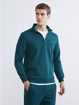 SOUTHBLUE Funnel Neck Men's Thick Sweatshirt - W55608Z8-R4Y - LC