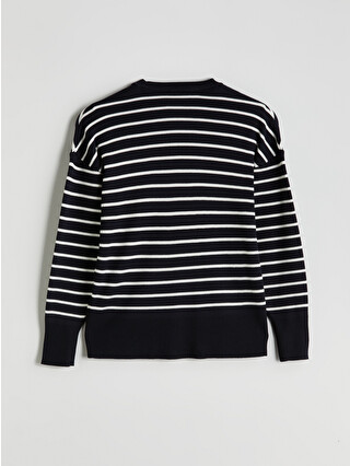 LCW Vision Crew Neck Striped Women's Knitwear Sweater - W56069Z8