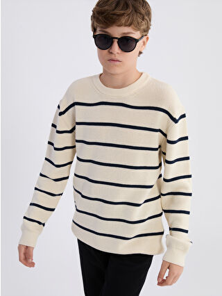 Light Beige Striped