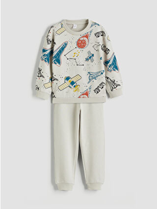 لون رمادي مطبوع