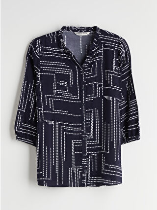 Navy Printed
