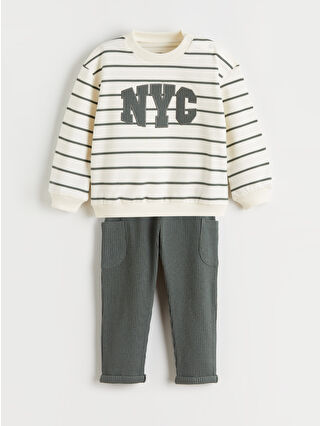 Ecru Striped 1
