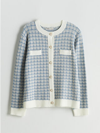 Blue Jacquard