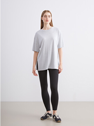 KOOR SPORT Crew Neck Oversize Women's Sports T-shirt - W57989Z8