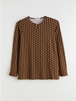 Dark Brown Printed