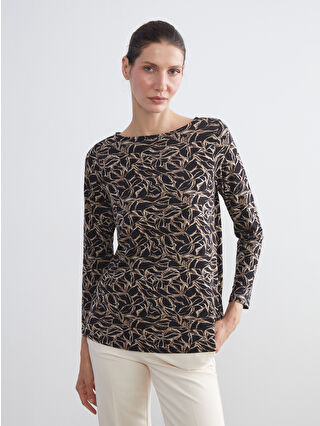 Brown Printed