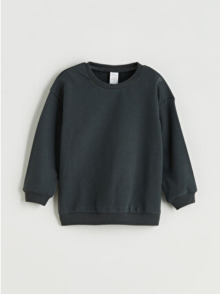 LCW baby Gri Bisiklet Yaka Erkek Bebek Sweatshirt 3'lü - W58208Z1