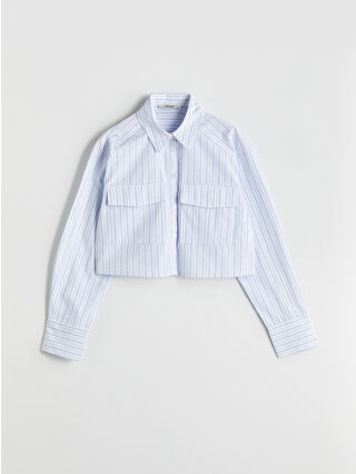 Mid Blue Striped