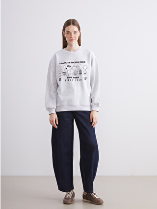 XSIDE Snoopy Printed Oversize Women's Thick Sweatshirt - W58285Z8