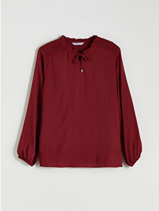 Dark Bordeaux Printed