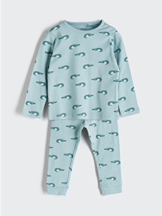 Pastel Blue Printed