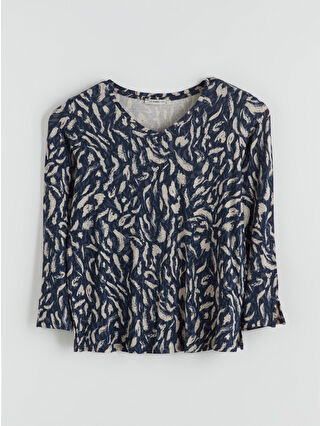 Navy Printed