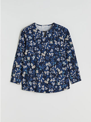 Navy Printed