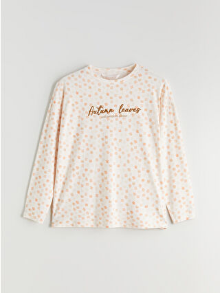 Uçuk Pembe Baskılı