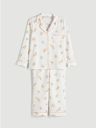 Cream Printed