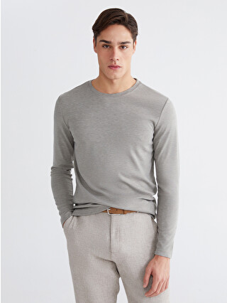 LCWAIKIKI Basic Crew Neck Long Sleeve Men's T-shirt - W5AT19Z8-Z7L