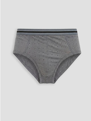 Açık Gri Baskılı